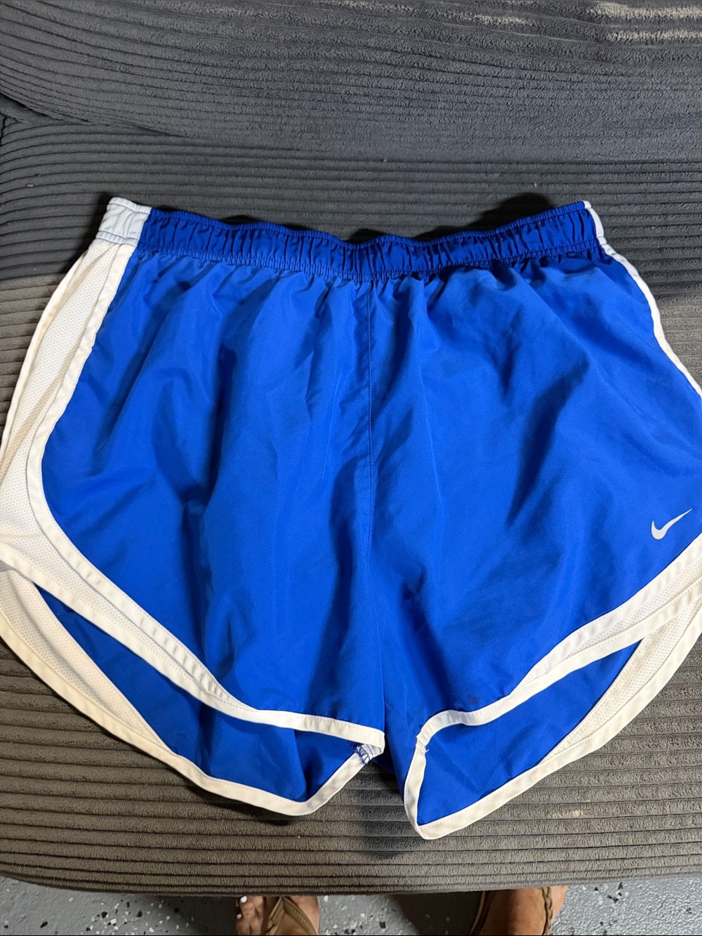 Nike Women's Royal Blue Athletic Shorts with White Trim